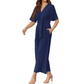 ⏰HOT SALE 49% OFF!!💖Women's Elegant V-Neck Wide Leg Waist Tie Jumpsuit
