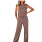 💖 Limited Sale 50% OFF💖 Women's Casual Sleeveless Top and Drawstring Pants 2-Piece Set