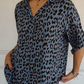🎉Stylish Lapel Adjustable Sleeve Leopard Print Shirt