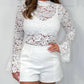 💕Hot Sale 50% Off💕Women's Sexy Lace Ruffle Long Sleeve Top