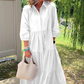 💓Limited Sale 50% Off💓 Women’s Casual Loose Fit Lapel Ankle Length Dress🌿