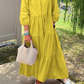 💓Limited Sale 50% Off💓 Women’s Casual Loose Fit Lapel Ankle Length Dress🌿