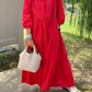 💓Limited Sale 50% Off💓 Women’s Casual Loose Fit Lapel Ankle Length Dress🌿