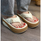 📢📢70% OFF !!!⏰Women's Summer Color-Block Soft Platform Flip Flops