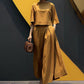 🎉2025 New Products Hot Sale✨Women's Casual Round Neck 3/4 Sleeve T-Shirt & Loose Pants 2-Piece Set
