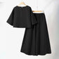 🎉2025 New Products Hot Sale✨Women's Casual Round Neck 3/4 Sleeve T-Shirt & Loose Pants 2-Piece Set
