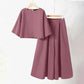 🎉2025 New Products Hot Sale✨Women's Casual Round Neck 3/4 Sleeve T-Shirt & Loose Pants 2-Piece Set