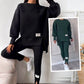 🍂Limited Sale 50% OFF🍂 Women's Casual Sweatshirt Leggings Set
