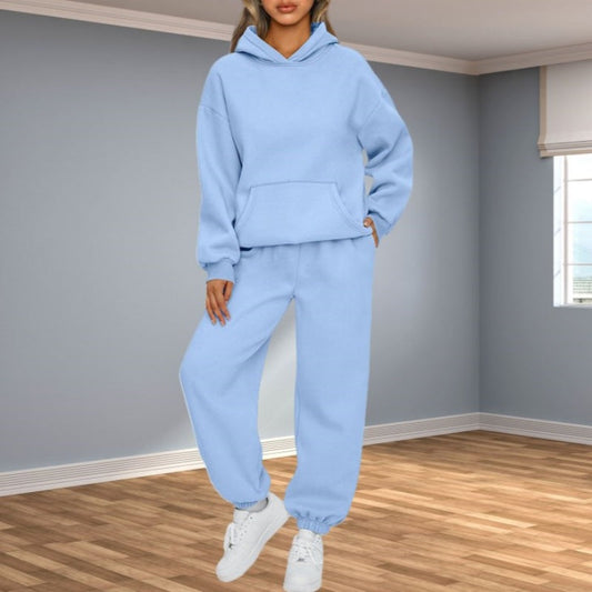🍂Hot Sale 50% Off🍂Casual Hooded 2-Piece Set 👕👖 – Soft Fabric, Easy-Match for Daily/Home