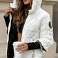 ❄️Winter Hot Sale 50%OFF:🧥 Women's Hooded Patchwork Cotton Jacket for Autumn & Winter