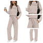 ❄️Winter Hot Sale 50%😍Women's Crew Neck Top & Drawstring Pants Set