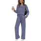 ❄️Winter Hot Sale 50%😍Women's Crew Neck Top & Drawstring Pants Set