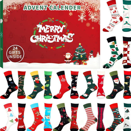 💥Christmas Sale 50% OFF🧦Christmas Socks Advent Calendar ✨24 days of cozy surprises! Countdown to Christmas🎄