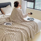 ⏰LAST DAY SPECIAL PRICE: ￡13.99!!🔥Super Soft Fur Ribbed Fleece Throw Blanket⛄