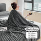 ⏰LAST DAY SPECIAL PRICE: ￡13.99!!🔥Super Soft Fur Ribbed Fleece Throw Blanket⛄