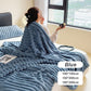 ⏰LAST DAY SPECIAL PRICE: ￡13.99!!🔥Super Soft Fur Ribbed Fleece Throw Blanket⛄