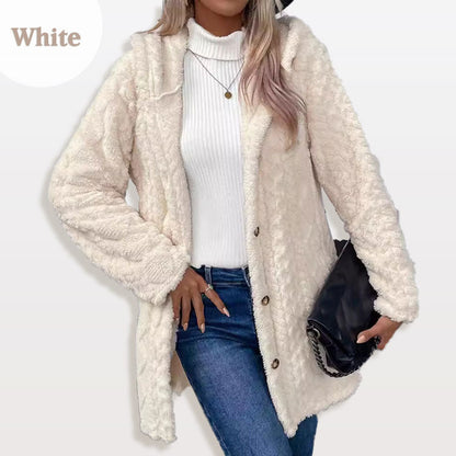 🔥Winter Hot Sale 50% OFF🧥Women's Warm Diamond Pattern Hooded Jacket✨