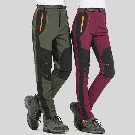🔥LAST DAY 50% OFF🎉Suitable for men & women👷‍♂️👷‍♀️Windproof Waterproof Warm Elastic Waist Hiking Trousers