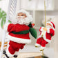 🎁Christmas Sale 50% OFF🎅Electric Fireplace Climbing Santa Claus Musical Toys🪜
