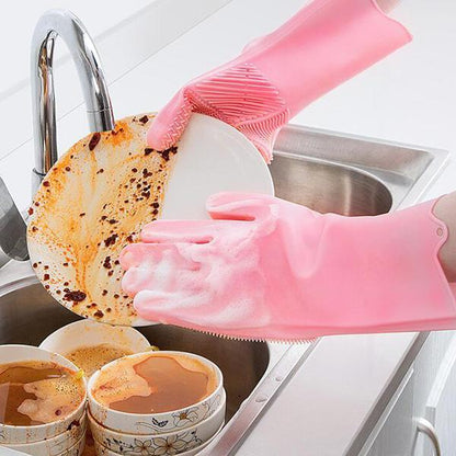 💕Hot Sale 50% OFF🧼Multifunctional Silicone Cleaning Gloves ✨