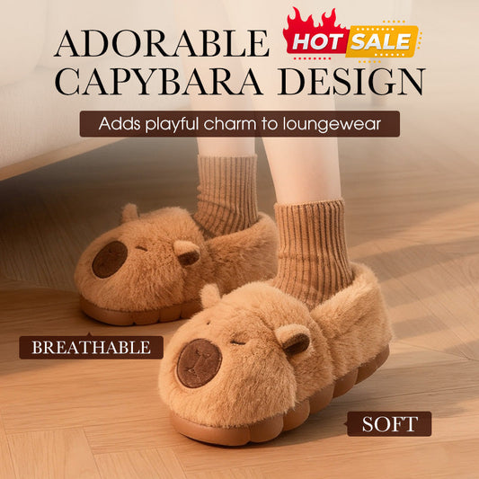 🎁Christmas Sale 70% OFF🎁—🐾Warm Indoor Non-Slip Capybara Slippers