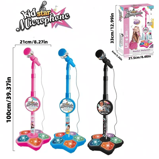 🔥New Year Sale 50% OFF!!🎤✨Microphone Toy, Karaoke Machine Toy with Light