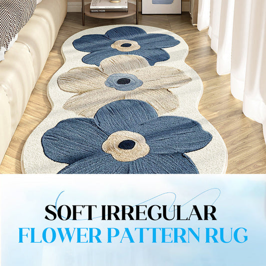 📢📢50 % OFF !!🏠Soft Irregular Flower Pattern Rug✨