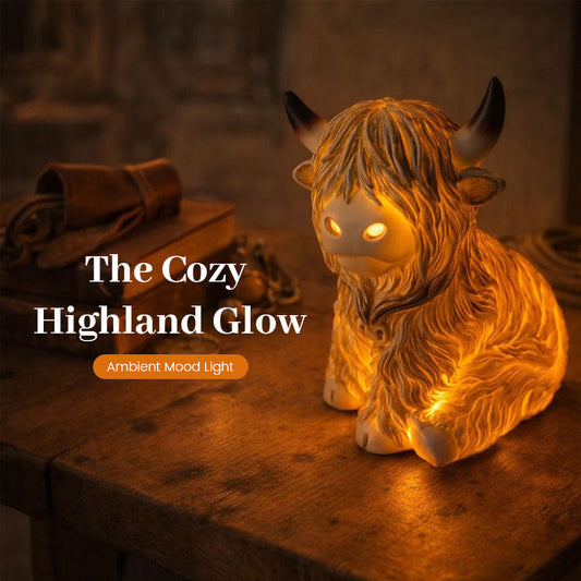🔥🎁New Arrival 50% OFF💥🐮 The Cozy Highland Glow: Highland Cattle Lamp