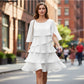 💕Summer Special Sale 50% OFF!!🎁Women's Elegant Layered Ruffle Sleeve Dress – Effortless Style for Every Occasion💃