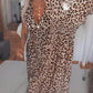 💞New Arrival 60% OFF for a Limited Time!!👗🔥Women's V-Neck Leopard Print Dress