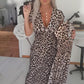 💞New Arrival 60% OFF for a Limited Time!!👗🔥Women's V-Neck Leopard Print Dress