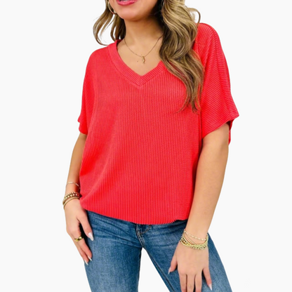 💥LAST DAY SALE 50% OFF!!🎁Women's V-Neck Summer T-Shirt 🌟