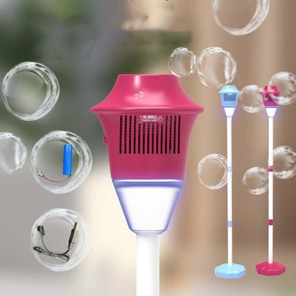 🎈70% OFF NOW ! ⚡Automatic Handheld Bubble Machine for Kids, Bubble Maker Spring Summer Toys with Lights, Outdoor Rechargeable Blower Best Easter Gift for Children
