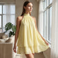 🔥LAST DAY SALE 70% OFF🔥 Women’s Halter Neck Mini Dress – Slim-Fit, Sleeveless & Tie-Back ✨ | Elegant Summer Dress