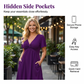 🌊SUMMER HOT SALE 70% OFF!✨Twisted V-Neck Midi Dress – Effortlessly Elegant with Functional Pockets 🌸