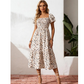 🔥2026 Summer Hot Sale 50% OFF!✨Square Neck Floral Midi Dress – Smocked Bodice, Flowy Tiered Skirt, Romantic🌸