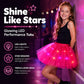 🌟Last Day 50%OFF!🎁✨LED Light Up Sequin Tutu Skirt Star Mesh Princess Skirt for Girls and Adults