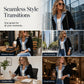 🏆LAST DAY-50% OFF🔥Women’s Elegant Denim Spliced Ribbed Knit Coat