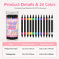 ⏳Limited-time 50% OFF🪄🎨24 Colors Dual Ended Nail Art Pens Set