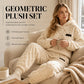 ⏳LAST DAY SALE ONLY ￡23.99!!🔥🍂 Embossed Geometric Plush Set – Timeless Comfort & Effortless Style For Every Occasion