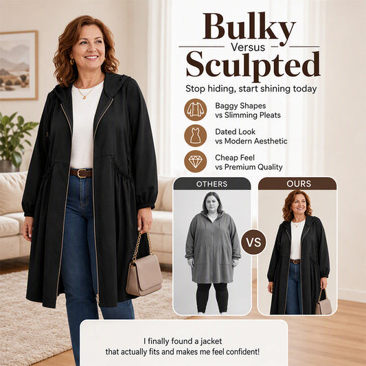❤️‍🔥50% OFF🧥Plus Size | Women's Mid-Length Hooded Everyday Jacket