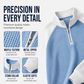 🩵60% OFF🩵Men's Waffle-Knit Quarter-Zip T-Shirt