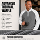 🩵60% OFF🩵Men's Waffle-Knit Quarter-Zip T-Shirt