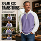 🩵60% OFF🩵Men's Waffle-Knit Quarter-Zip T-Shirt