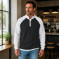 🩵60% OFF🩵Men's Waffle-Knit Quarter-Zip T-Shirt