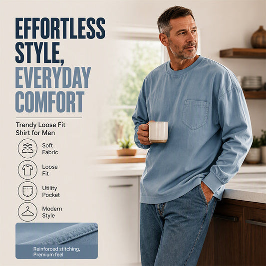 🔥Hot Sale-50% OFF💥💥Men's Loose-Fit Long Sleeve T-Shirt