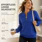 ⏳Limited Time 50% Off!🎉Women’s Half-Zip Cable Knit Sweatshirt