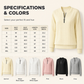 ⏳Limited Time 50% Off!🎉Women’s Half-Zip Cable Knit Sweatshirt