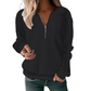 ⏳Limited Time 50% Off!🎉Women’s Half-Zip Cable Knit Sweatshirt