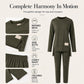 Women's Split Long Sleeve Top & Pants Set